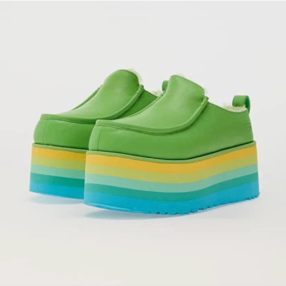 UGG Urseen Green Platforms Size 8